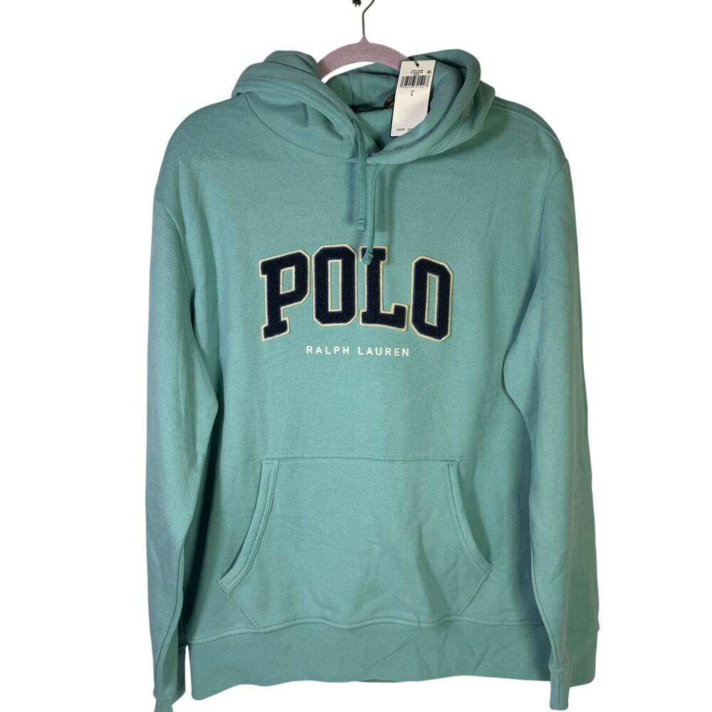 Polo Ralph Lauren Men’s Classic Fit Logo Pullover Hoodie Green Size L NWT